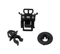 Gettimore 3 clips de plástico negro soporte de varilla para Odyssey para Pilot RB1 90601-S84-A01 90602-S84-A01 moldura exterior del coche