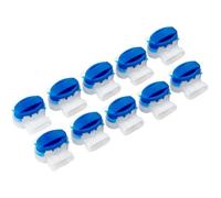 Gettimore 314 Conectores de cable, paquete de 10 bloques de terminales de alambre impermeables para robot cortacésped, conector de 3 agujeros para cables de 0,65 a 1,63 mm, sello de gel, material PP