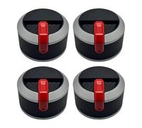 Gettimore 4 pomos de horno de barbacoa para parrilla, accesorios de estufa de 58 mm de diámetro con acabado galvanizado, compatibles con la mayoría de equipos de cocina al aire libre, rojo 2