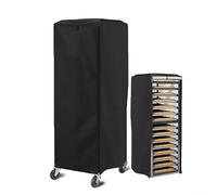 Gettimore 420D - Funda impermeable a prueba de polvo para panaderías comerciales de 59 x 72 x 163 cm, color negro
