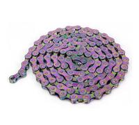 Gettimore 8/9/10 velocidades para bicicleta de montaña para bicicleta y carretera para bicicleta, acero ligero de 116 eslabones con hebilla de seguridad, compatible con Campagnolo y Series