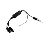 Gettimore Adaptador de amplificador de señal FM de 12 V, para doble conector de radio FAKRA a estándar y A8, e instalación de reproducción