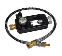 Gettimore Adaptador de válvula de buceo, 6000 psi, 40 MPa, convertidor de válvula de aire DIN, accesorio multifunción para kayak, tabla de remo, canoem, barco inflable (manguera con correa)