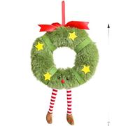 Gettimore Adorno de árbol de Navidad de felpa, estilo coreano, muñeco de galleta, guirnalda colgante para decoración navideña, 15 x 22 cm y 15 x 28 cm