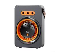 Gettimore Aire acondicionado portátil con 100 velocidades, tanque de agua de 160 ml, tipo C para mini unidad de CA para el hogar, oficina, camping, coche, uso de escritorio (gris)