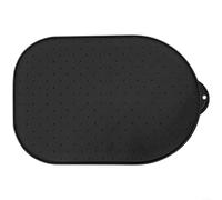 Gettimore Alfombrilla antideslizante de silicona de 5 a 8 cuartos de galón, almohadilla antideslizante estable, higiénica, fácil limpieza, accesorio de cocina (negro)