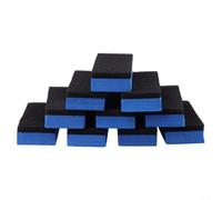 Gettimore Almohadillas aplicadoras de esponja de revestimiento de cerámica para coche, 70 x 50 mm para capa de cera de doble densidad, paquete de 10