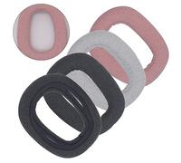 Gettimore Almohadillas de espuma viscoelástica de repuesto para auriculares Logitech Zone y Vibe100, cuero proteico, comodidad mejorada, color negro