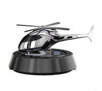 Gettimore Ambientador solar para coche con aromaterapia, aleación de aluminio y adorno giratorio ABS para interior del vehículo, modo de doble frecuencia, incluye tableta fragante