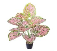 Gettimore Árbol bonsái artificial de 60 cm de alto, planta de estilo nórdico sintético verde para decoración del hogar, paisaje de jardín de simulación realista, decoración de interiores frondosa de