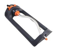 Gettimore Aspersor oscilante para césped grande con patrones de pulverización ajustables, tubo de aluminio inoxidable