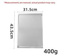 Gettimore Bandeja de Horno de Aluminio Antiadherente de 37,5 x 27,5 cm con Bordes enrollados para Pan, Pasteles, Galletas, pastelería