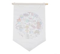 Gettimore Bandera de jardín de campamento de 12 x 18 pulgadas, tela de arpillera para decoración de agujeros de fuego al aire libre para patio, césped, suministros de fiesta