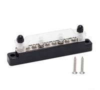 Gettimore Barra de autobús para coche, bloque de terminales de 10 líneas, distribución de batería RV de alta corriente de 150 A con conectores M6 para coche, barco, camión, construcción de aleación de