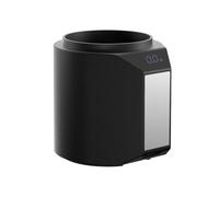 Gettimore Báscula electrónica de café integrada de 0,1 g, pesaje digital de precisión para frijoles y especias, pantalla de doble gramo/ml, base antideslizante para uso en cocina o cafetería