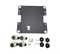 Gettimore Base móvil de rueda de bloqueo, para impresoras 3D Bambu Lab X1C X1E P1P P1S P2S X2D, soporte de aleación de aluminio con protección