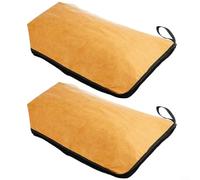 Gettimore Bolsa de barbacoa reutilizable aislada para almacenamiento de carne para fiesta de picnic con asa, 25 x 25 x 5 cm, papel de fibra térmica amarillo, paquete de 2 accesorios de cocina al aire
