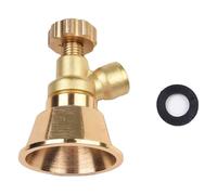 Gettimore Boquilla pulverizadora agrícola ajustable, boquilla de atomización dorada de aluminio para cabezal de aspersor ciclónico, rosca de 14 x 1,5 mm, 1 unidad