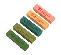 Gettimore Borradores de pulido de trastes de guitarra, paquete de 5 con goma abrasiva de grano 180, 400, 1000, 1500 para un mantenimiento rápido del alambre de traste y reparación de arañazos