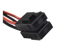 Gettimore Cable de alimentación CC fusible de 4 pines 12AWG 30A para ICOM IC-7000/IC-7600/FT-450/TS-480/FT-950, cable AWM resistente a la temperatura de 105 °C