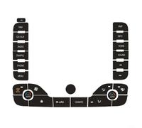 Gettimore Calcomanía de reparación de botones S-para Max 2011, superposición de vinilo negro con letras blancas, 2 unidades