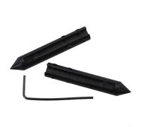 Gettimore Calibre de línea central de aguja de escritura de 0.4 pulgadas de diámetro, calibradores de 4, 6 y 8 pulgadas, acero de aleación, para negro, paquete de 2 con llave inglesa