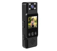 Gettimore Cámara 4K con cámara portátil y grabadora de video digital con visión nocturna gran angular de 115° para las fuerzas del orden