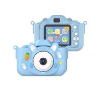 Gettimore Cámara infantil HD de 20 MP 1080P con memoria de 32 GB, lentes duales y zoom de 8x, pantalla IPS de 2 pulgadas, reproductor de MP3 integrado y 5 juegos de rompecabezas, cordón de mano