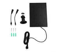 Gettimore Cargador de panel solar para exteriores con batería de 6000 mAh, IP66, impermeable, circuito de protección inteligente, puerto tipo C, para cámaras de seguridad de senderos de vida silvestre