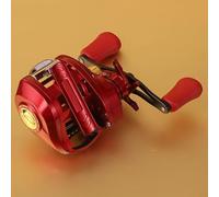 Gettimore Carrete de pesca de metal con tecnología antienredos para fundición a larga distancia, ideal para lucio, cabeza de serpiente, zurdo y diestro (mano derecha)
