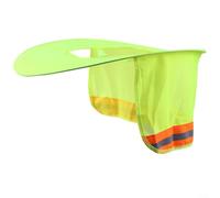 Gettimore Casco de protección de sol de verano con cortina reflectante, capa transpirable para trabajo al aire libre, paisajismo y gestión de eventos, amarillo (amarillo)