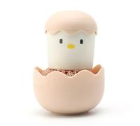 Gettimore Cepillo de cocina con cabezal desmontable, diseño de dibujos animados de cáscara de huevo, cerdas de fibra, 8 x 8 x 10 cm