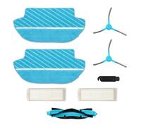 Gettimore Cepillo de rodillo, cepillo lateral y kit de filtro para Cecotec Conga 3290 3390 3490 3590 3690 3790 3890 4090 4690 5090 5490 6090 7090, accesorios de repuesto con trapeador y cepillo de