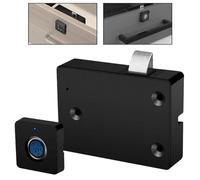 Gettimore Cerradura de cajón recargable con huellas dactilares para el hogar, escritorio, dormitorio, 20 memorias de huellas dactilares, carga USB, liberación rápida de 0,5 segundos, color negro