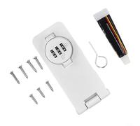 Gettimore Cerradura de combinación para puerta corrediza de habitación, cajón, archivador, perno de aleación de zinc con cambio rápido de contraseña, seguridad mejorada, para armario de refrigerador