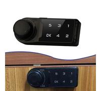 Gettimore Cerradura electrónica inteligente de puerta con contraseña para gabinete, cerradura de combinación digital con código de 4 a 15 dígitos, PC + cerradura de seguridad de aleación para