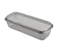 Gettimore Cesta de acero inoxidable para lavavajillas para cubiertos y palillos, soporte para utensilios con diseño que ahorra espacio, se adapta a la mayoría de lavavajillas estándar, color plateado