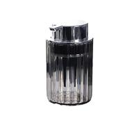 Gettimore Champú espumoso de viaje y botella de gel corporal, 12,7 x 8 x 7 cm, PET+ABS, dispensador de botón con gran apertura de recarga, transparente