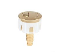 Gettimore Cisterna de inodoro dorada con doble botón de descarga para ahorro de agua, válvula de repuesto para tanque de baño de 38 a 49 mm de apertura