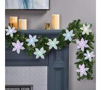 Gettimore Colorida decoración floral de Navidad: para coronas, árboles de Navidad, para festividades