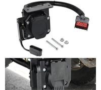 Gettimore Conector de cableado de remolque OEM con hoja RV de 7 vías y plano de 4 vías, compatible con vehículos Dodge Ram, Chrysler, Jeep, Mitsubishi