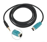 Gettimore Conexión de entrada AUX fácil con cable adaptador de 3 5 mm para ALPINE KCE236B y CDA9884