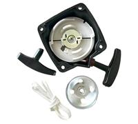 Gettimore Conjunto de arranque de acero para desbrozadoras de 33 cc, 43 cc y 52 cc, compatible con cortadoras de césped y cortadoras de jardín, incluye mango de cable de tracción y disco de arranque
