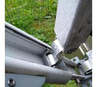 Gettimore Conjunto deslizante de viga secundaria de repuesto con remache para Dometic para toldos A&E 8500 9000 RV, paquete de 2, aluminio y aleación de zinc