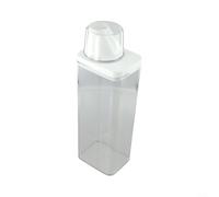 Gettimore Contenedor de detergente para ropa con tapa de doble sellado y taza medidora para un almacenamiento fácil y seguro del detergente en polvo (1100 ml)