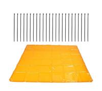 Gettimore Cortina de soldadura de 1,7 x 1,7 m, ignífuga, impermeable, protección UV-6, para chispas y metal fundido, color dorado