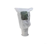 Gettimore Cubierta aislante para plantas de invierno con ventana de visualización, protección contra heladas de tela no tejida y cierre de cremallera con cordón (300 x 300 cm)