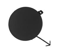 Gettimore Cubierta de agujero de gancho de remolque para parachoques delantero, repuesto de ABS negro compatible con Scion tC 2005-2010 OEM 52127-21901