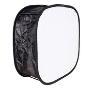 Gettimore Difusor de Softbox portátil Yongnuo YN600L YN300 III IV Panel LED, 23 cm Modificador de luz plegable con cerradura magnética y bolsa (negro)