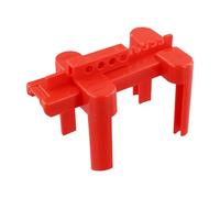 Gettimore Dispositivo de bloqueo de válvula de bola de ABS ajustable con agujeros de bloqueo de doble fila, se adapta a grifos DN8-DN80 para exteriores y válvulas industriales, fácil instalación sin